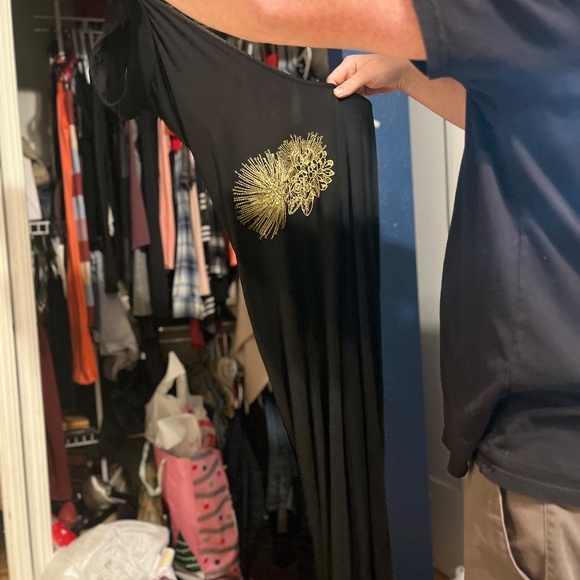 Hawaiian style brand new dress backless one shoulder, long with slit at the calf - Picture 2 of 11